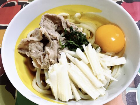 長芋と豚しゃぶの冷やしうどん